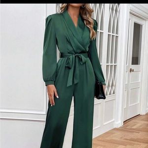 Dark green women jumpsuit